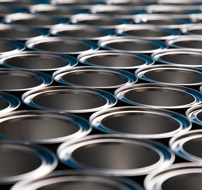 金属缶の寸法検査を高速・高精度に自動化